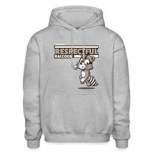 
            
                Load image into Gallery viewer, Respectful Racoon Character Comfort Adult Hoodie - heather gray
            
        