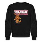 Self-Aware Hare Character Comfort Adult Crewneck Sweatshirt - black