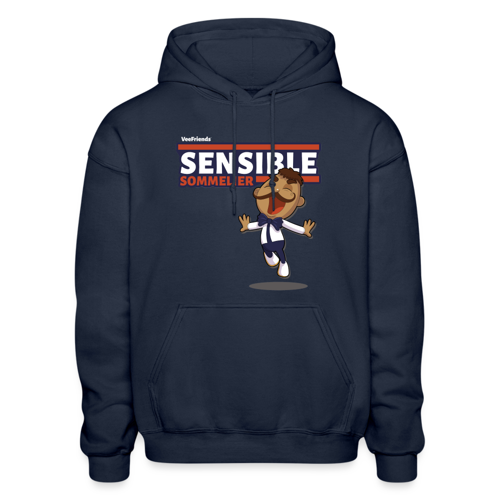 Sensible Sommelier Character Comfort Adult Hoodie - navy