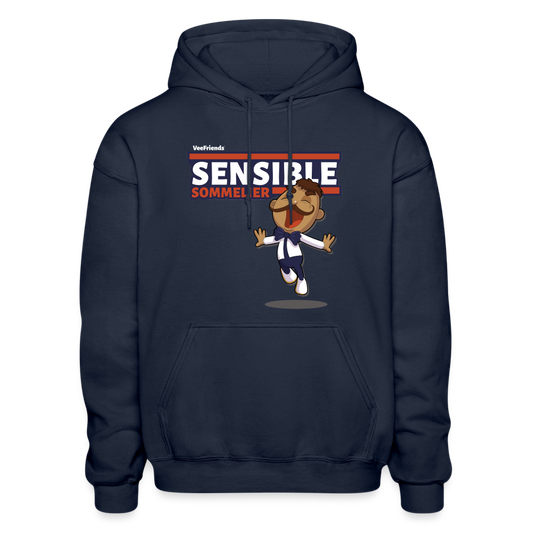 Sensible Sommelier Character Comfort Adult Hoodie - navy