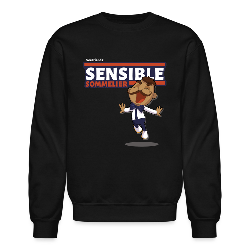 
            
                Load image into Gallery viewer, Sensible Sommelier Character Comfort Adult Crewneck Sweatshirt - black
            
        