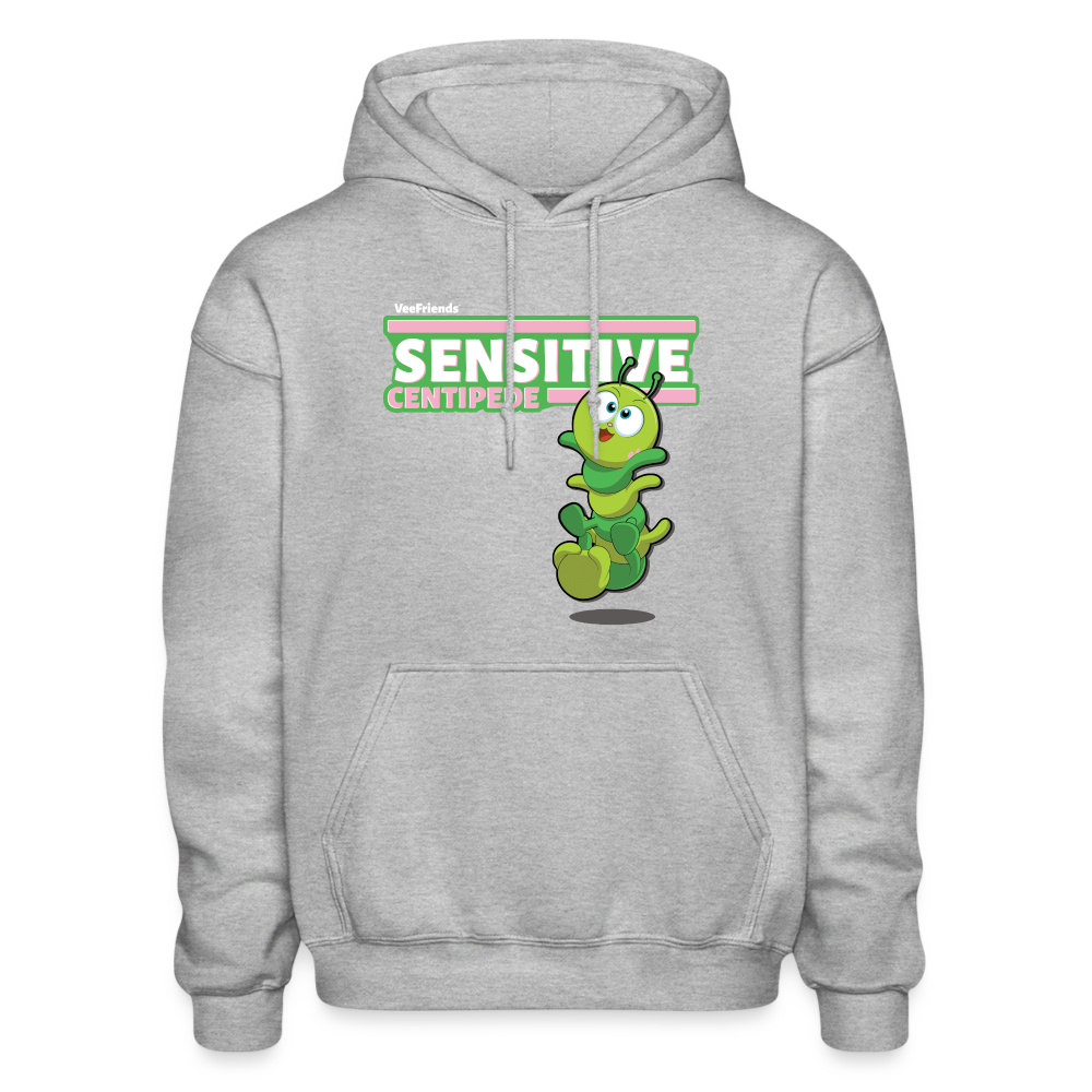 Sensitive Centipede Character Comfort Adult Hoodie - heather gray