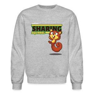 
            
                Load image into Gallery viewer, Sharing Squirrel Character Comfort Adult Crewneck Sweatshirt - heather gray
            
        