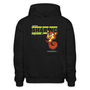 
            
                Load image into Gallery viewer, Sharing Squirrel Character Comfort Adult Hoodie - black
            
        