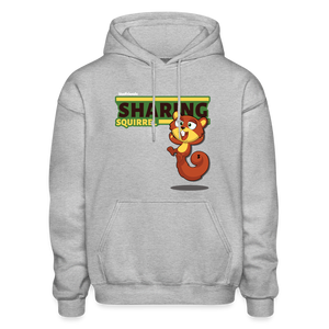 Sharing Squirrel Character Comfort Adult Hoodie - heather gray