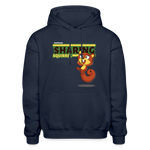 Sharing Squirrel Character Comfort Adult Hoodie - navy