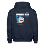 Shrewd Shark Character Comfort Adult Hoodie - navy