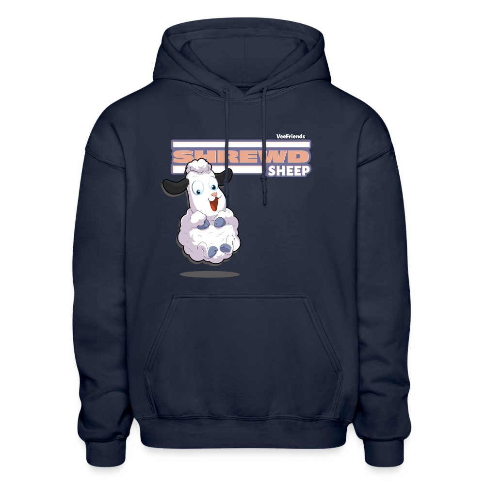 Shrewd Sheep Character Comfort Adult Hoodie - navy