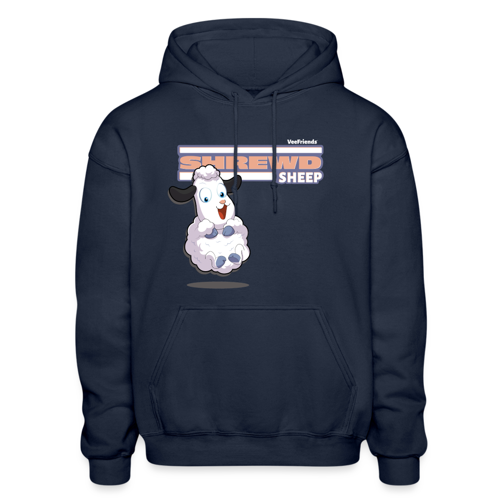
            
                Load image into Gallery viewer, Shrewd Sheep Character Comfort Adult Hoodie - navy
            
        