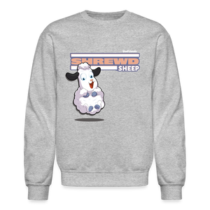 
            
                Load image into Gallery viewer, Shrewd Sheep Character Comfort Adult Crewneck Sweatshirt - heather gray
            
        