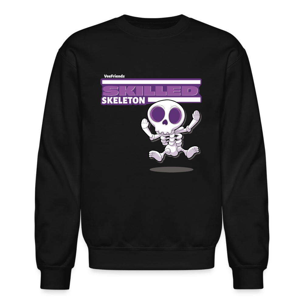 
            
                Load image into Gallery viewer, Skilled Skeleton Character Comfort Adult Crewneck Sweatshirt - black
            
        
