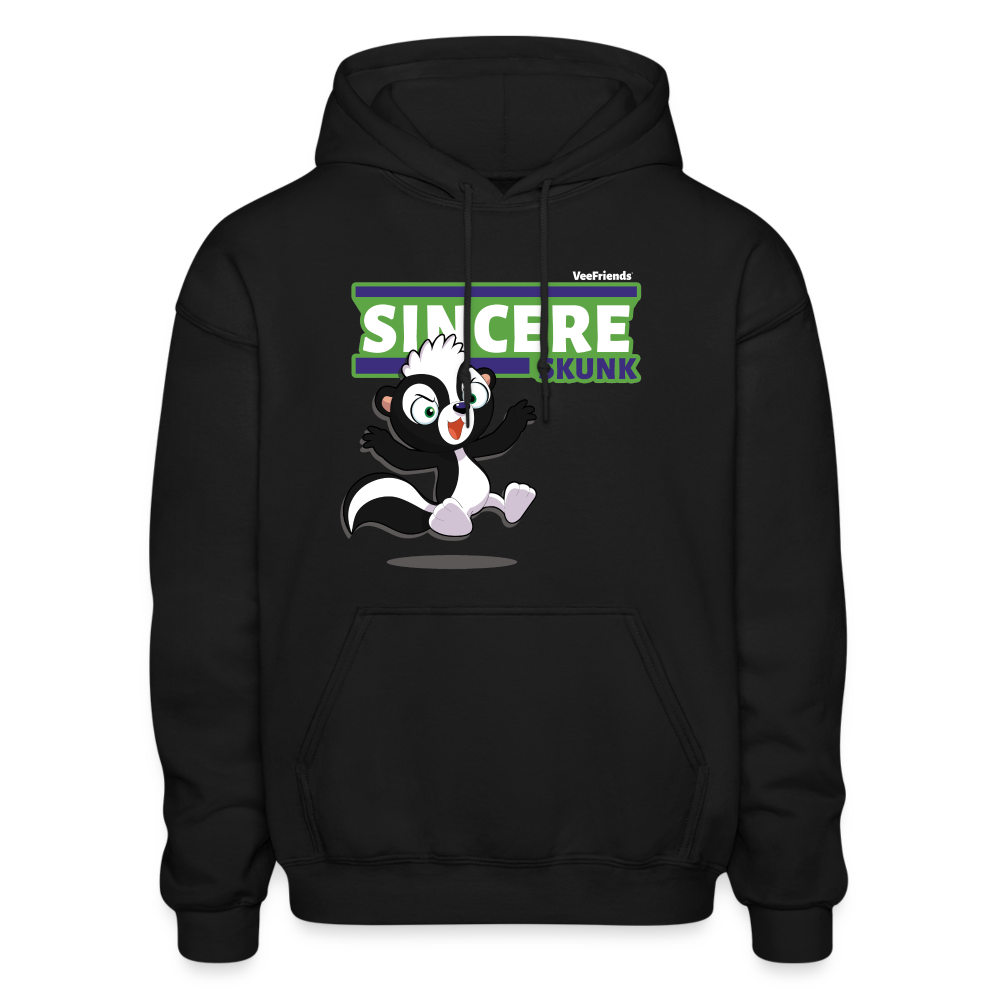 Sincere Skunk Character Comfort Adult Hoodie - black