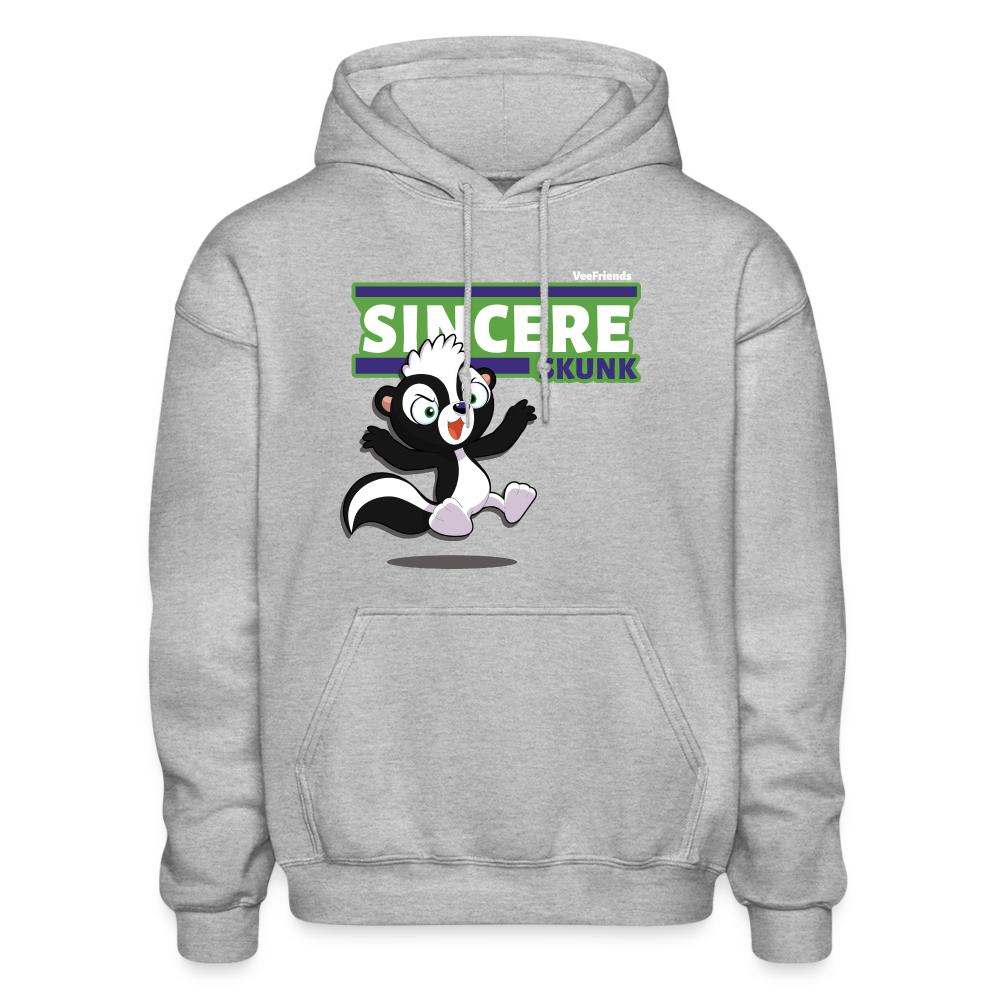 Sincere Skunk Character Comfort Adult Hoodie - heather gray