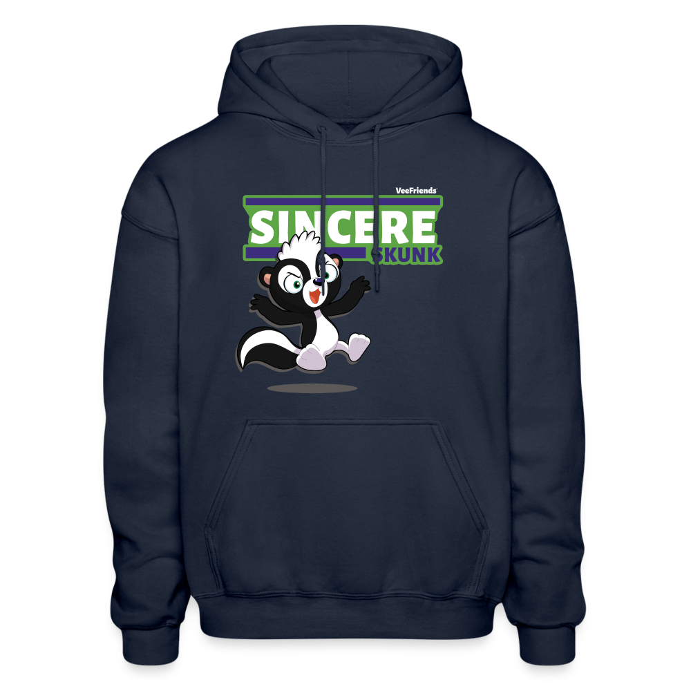 Sincere Skunk Character Comfort Adult Hoodie - navy