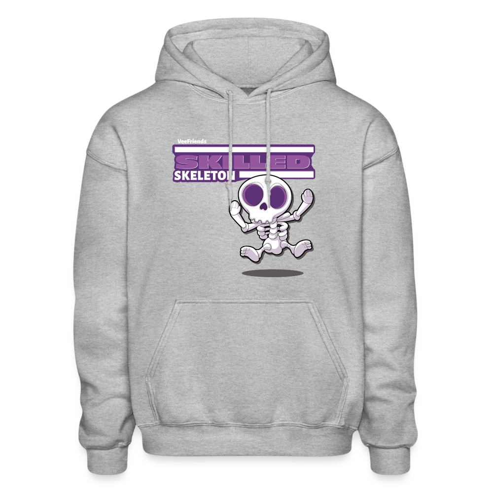 Skilled Skeleton Character Comfort Adult Hoodie - heather gray