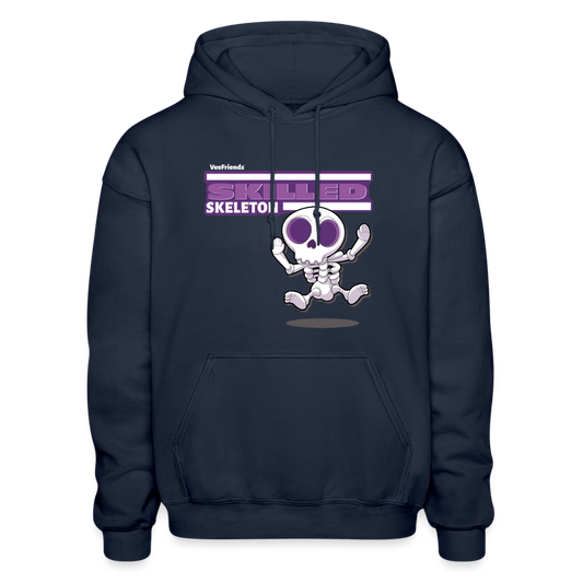 Skilled Skeleton Character Comfort Adult Hoodie - navy