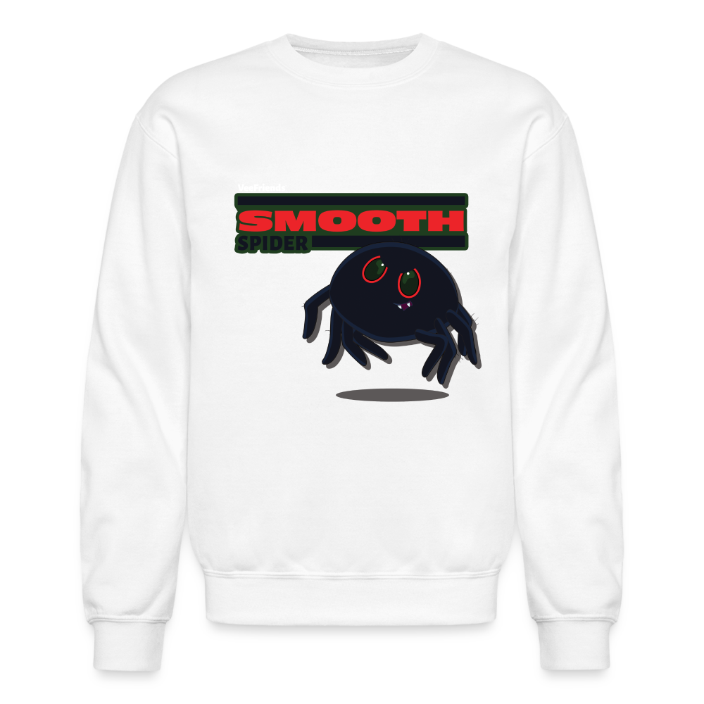 Smooth Spider Character Comfort Adult Crewneck Sweatshirt - white