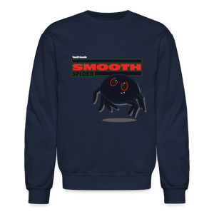 Smooth Spider Character Comfort Adult Crewneck Sweatshirt - navy