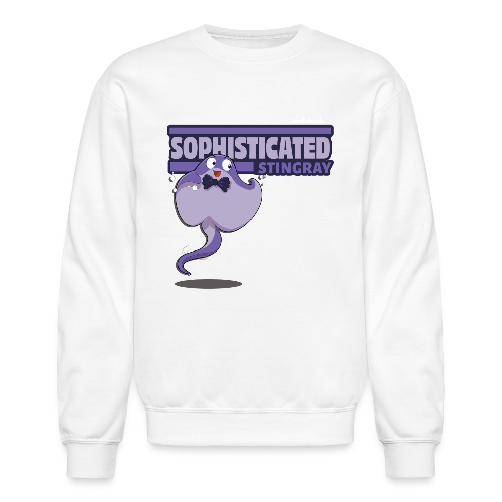 
            
                Load image into Gallery viewer, Sophisticated Stingray Character Comfort Adult Crewneck Sweatshirt - white
            
        