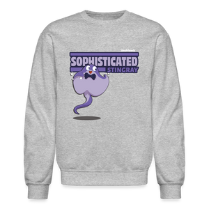 Sophisticated Stingray Character Comfort Adult Crewneck Sweatshirt - heather gray