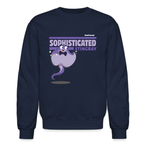 
            
                Load image into Gallery viewer, Sophisticated Stingray Character Comfort Adult Crewneck Sweatshirt - navy
            
        