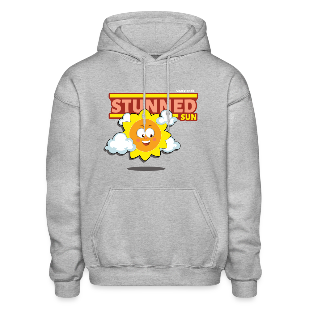 Stunned Sun Character Comfort Adult Hoodie - heather gray