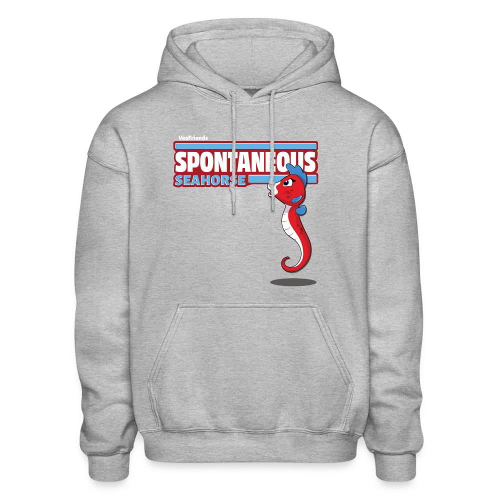 Spontaneous Seahorse Character Comfort Adult Hoodie - heather gray