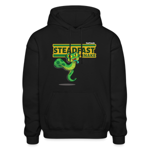 Steadfast Snake Character Comfort Adult Hoodie - black