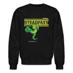 Steadfast Snake Character Comfort Adult Crewneck Sweatshirt - black