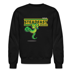 Steadfast Snake Character Comfort Adult Crewneck Sweatshirt - black
