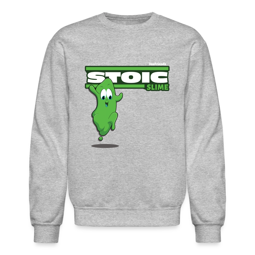 Stoic Slime Character Comfort Adult Crewneck Sweatshirt - heather gray