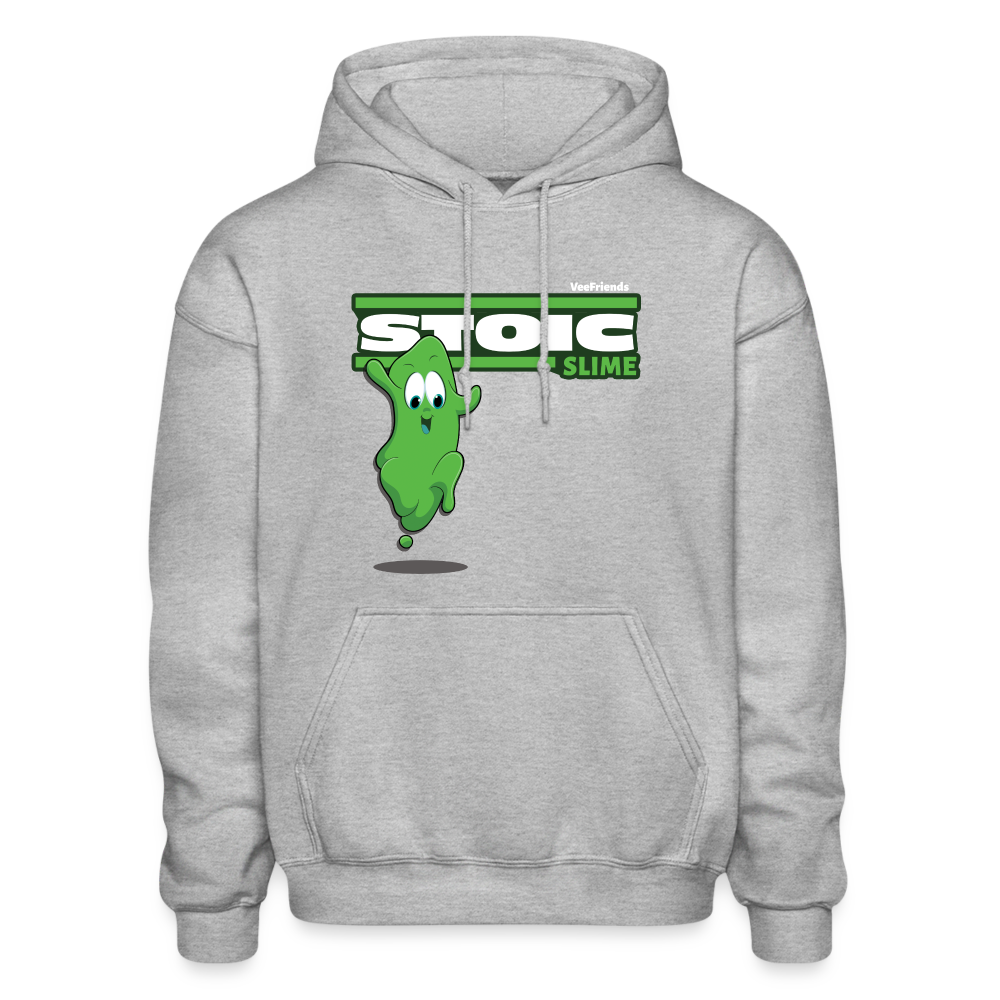 Stoic Slime Character Comfort Adult Hoodie - heather gray