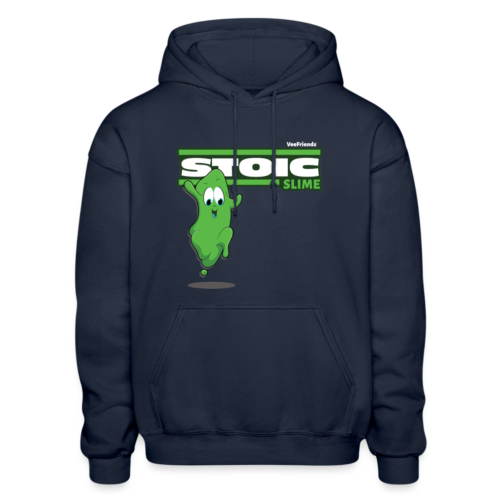 Stoic Slime Character Comfort Adult Hoodie - navy