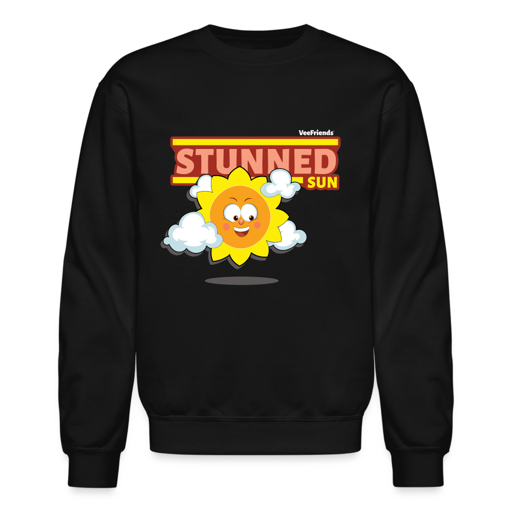 
            
                Load image into Gallery viewer, Stunned Sun Character Comfort Adult Crewneck Sweatshirt - black
            
        