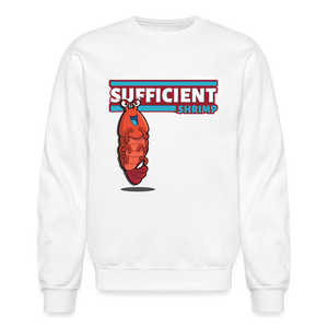 
            
                Load image into Gallery viewer, Sufficient Shrimp Character Comfort Adult Crewneck Sweatshirt - white
            
        