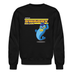 Swaggy Sea Lion Character Comfort Adult Crewneck Sweatshirt - black