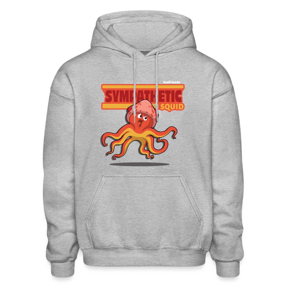 Sympathetic Squid Character Comfort Adult Hoodie - heather gray