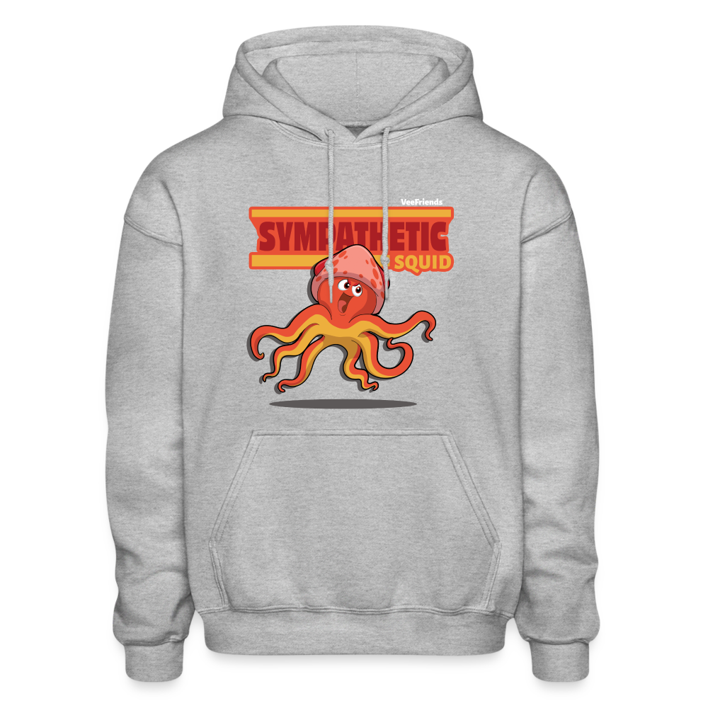 
            
                Load image into Gallery viewer, Sympathetic Squid Character Comfort Adult Hoodie - heather gray
            
        