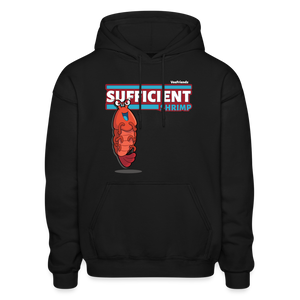 
            
                Load image into Gallery viewer, Sufficient Shrimp Character Comfort Adult Hoodie - black
            
        