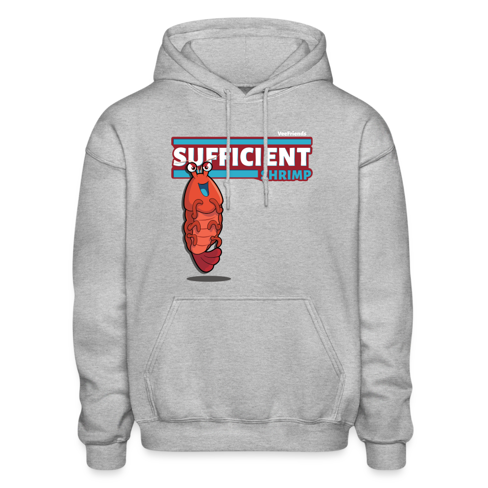 Sufficient Shrimp Character Comfort Adult Hoodie - heather gray