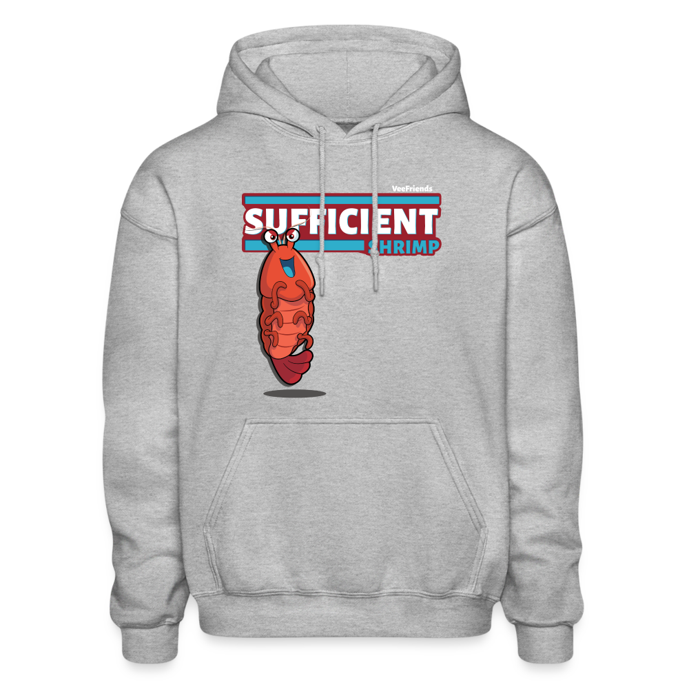 
            
                Load image into Gallery viewer, Sufficient Shrimp Character Comfort Adult Hoodie - heather gray
            
        