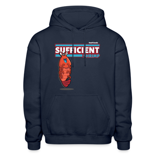 Sufficient Shrimp Character Comfort Adult Hoodie - navy