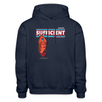 Sufficient Shrimp Character Comfort Adult Hoodie - navy