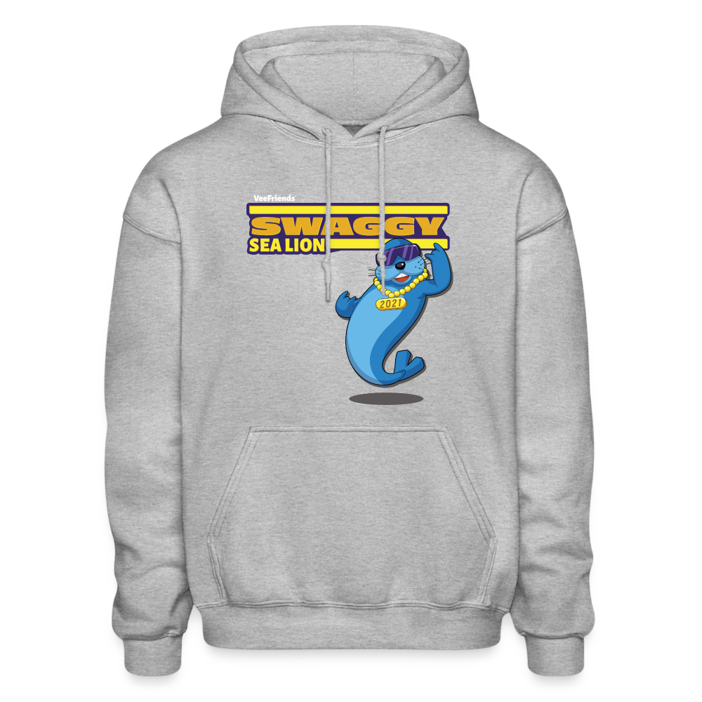 Swaggy Sea Lion Character Comfort Adult Hoodie - heather gray