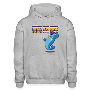 Swaggy Sea Lion Character Comfort Adult Hoodie - heather gray