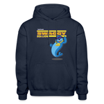Swaggy Sea Lion Character Comfort Adult Hoodie - navy