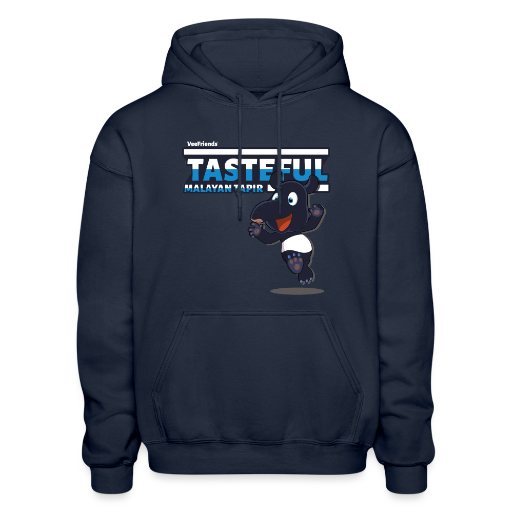 Tasteful Malayan Tapir Character Comfort Adult Hoodie - navy