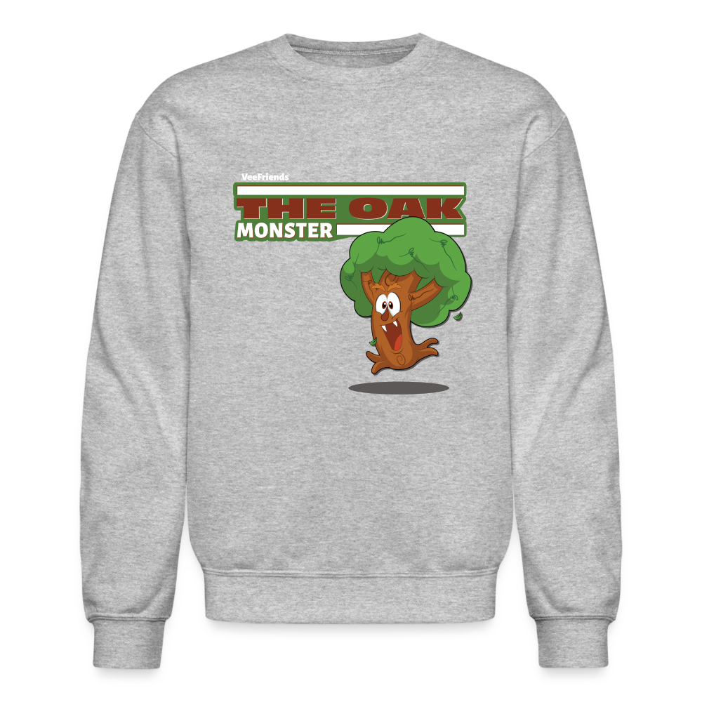 The Oak Monster Character Comfort Adult Crewneck Sweatshirt - heather gray