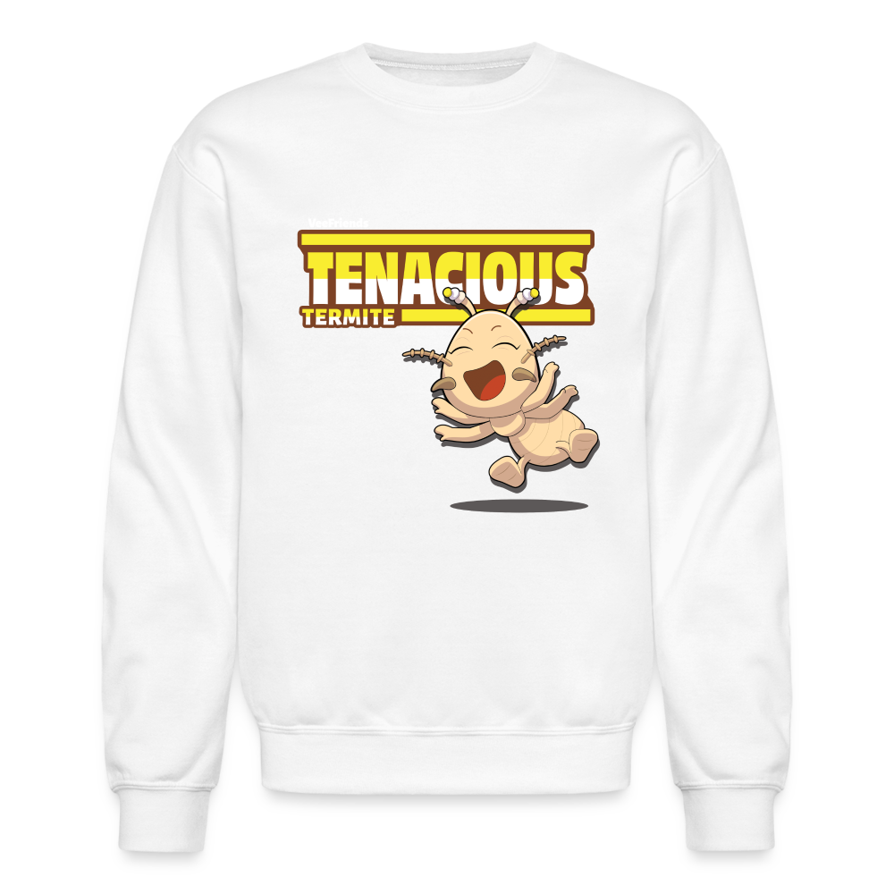 Tenacious Termite Character Comfort Adult Crewneck Sweatshirt - white