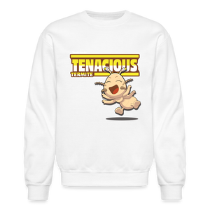 Tenacious Termite Character Comfort Adult Crewneck Sweatshirt - white
